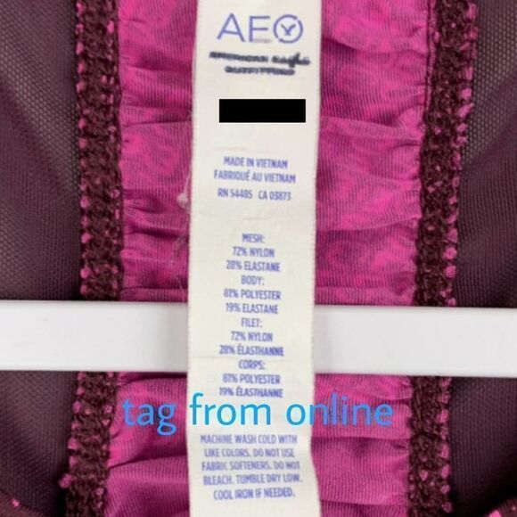 American Eagle Outfitters Live Your Life peplum floral mesh athletic tank - Picture 10 of 11
